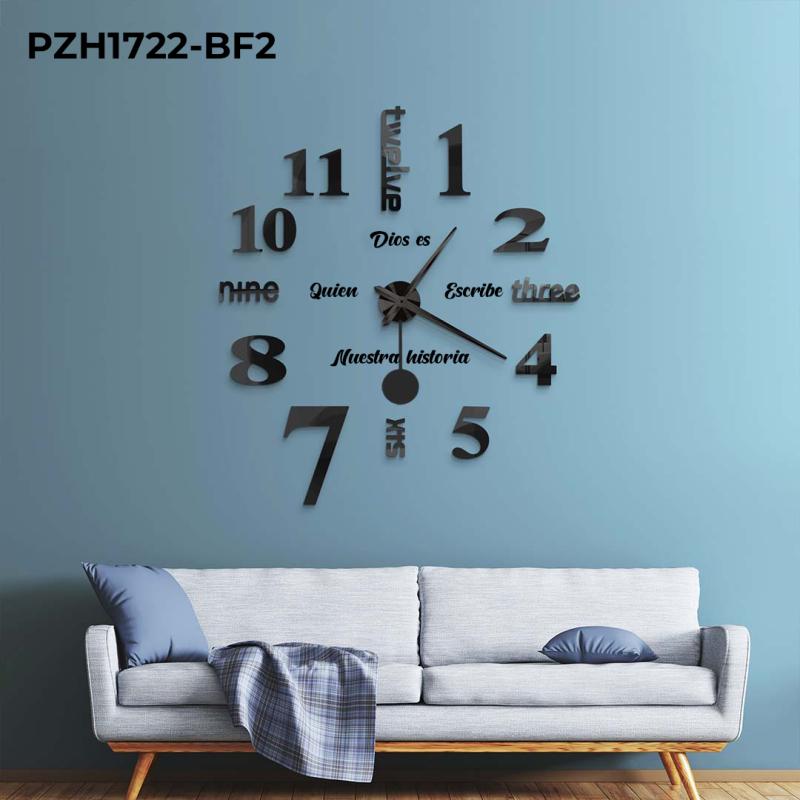 Comprar  Reloj Pared frase en Electroshopy - Ángulo 2